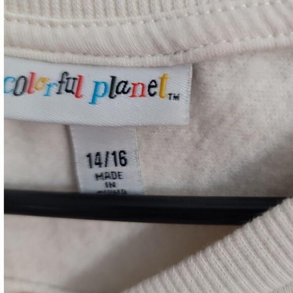 Colorful Planet Girls Youth Sweater Animal Print Size 14/16 - Picture 2 of 3